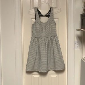 Black/White Striped Candie’s Skater Girl Dress